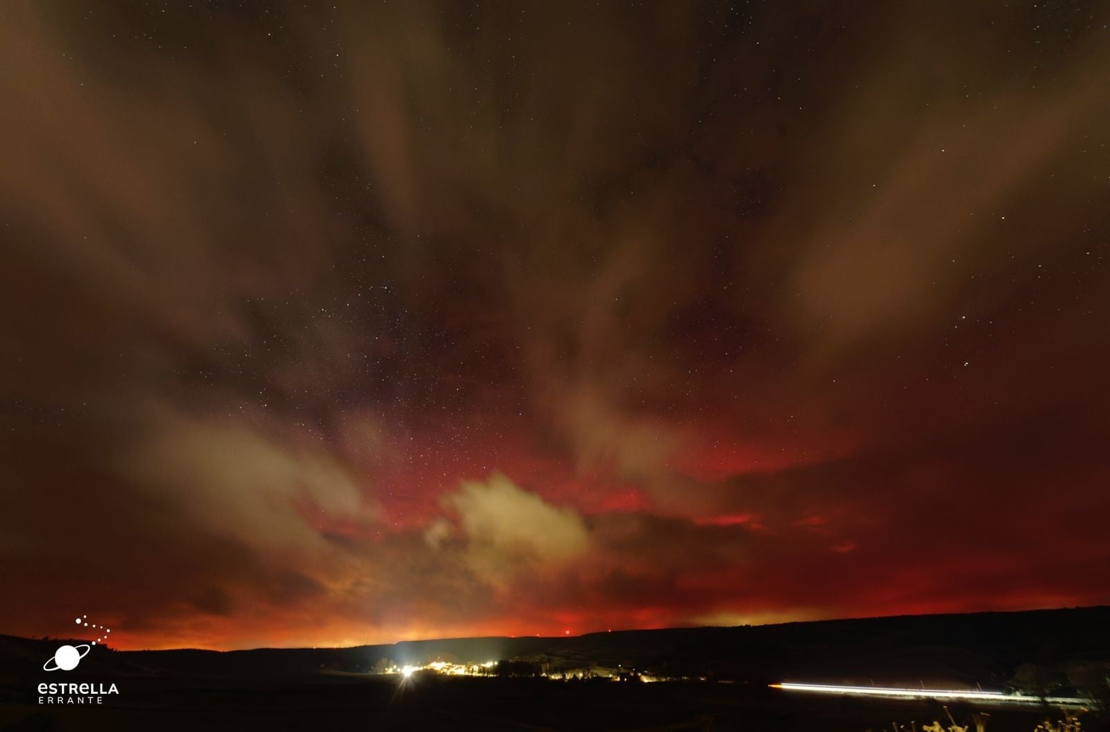 Auroras boreales se observaron en Guadalajara, España, tras una erupción solar histórica. La tormenta geomagnética G4 fue la más intensa en 22 años.