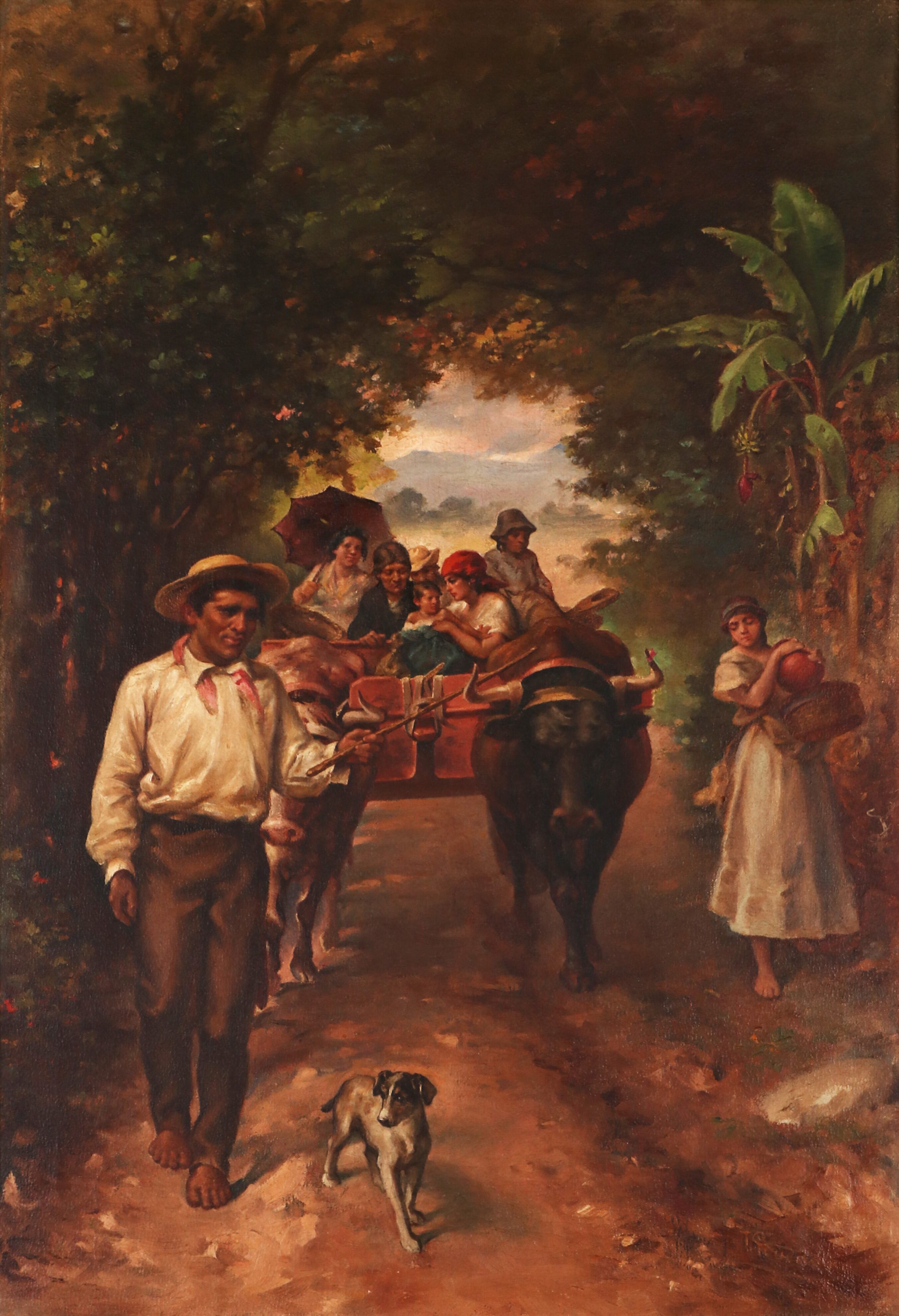 Domingueando | Tomás Povedano | Óleo sobre tela | S.f. | Colección MAC-0557