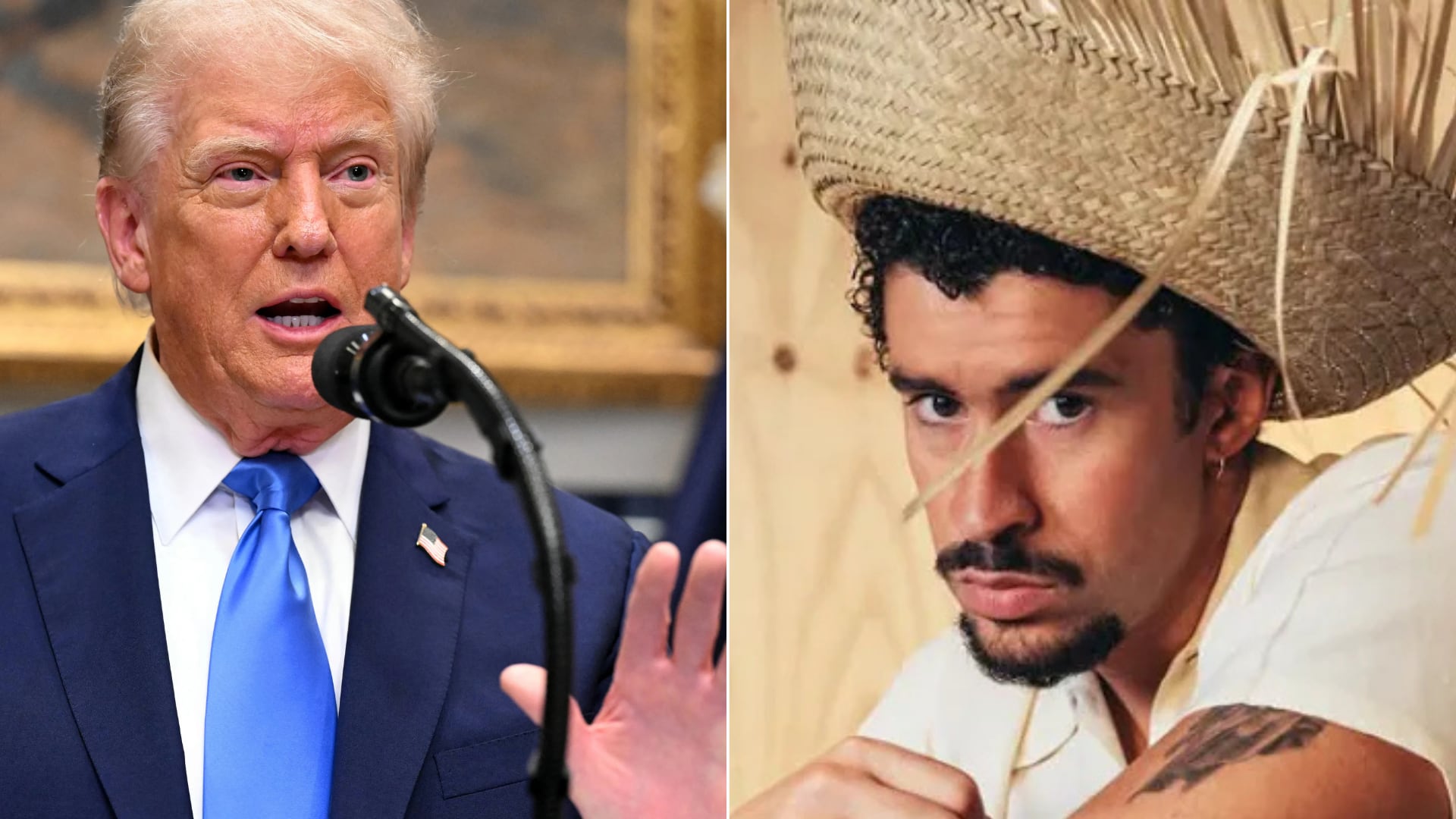 El cantante publicó videos en español tras críticas de Trump por su show en el Super Bowl, generando una nueva polémica en Estados Unidos.