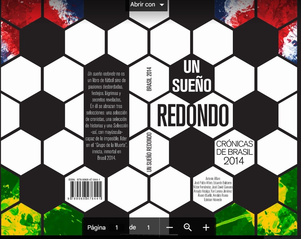 Un Sueño Redondo fue un libro publicado después de Brasil 2014.