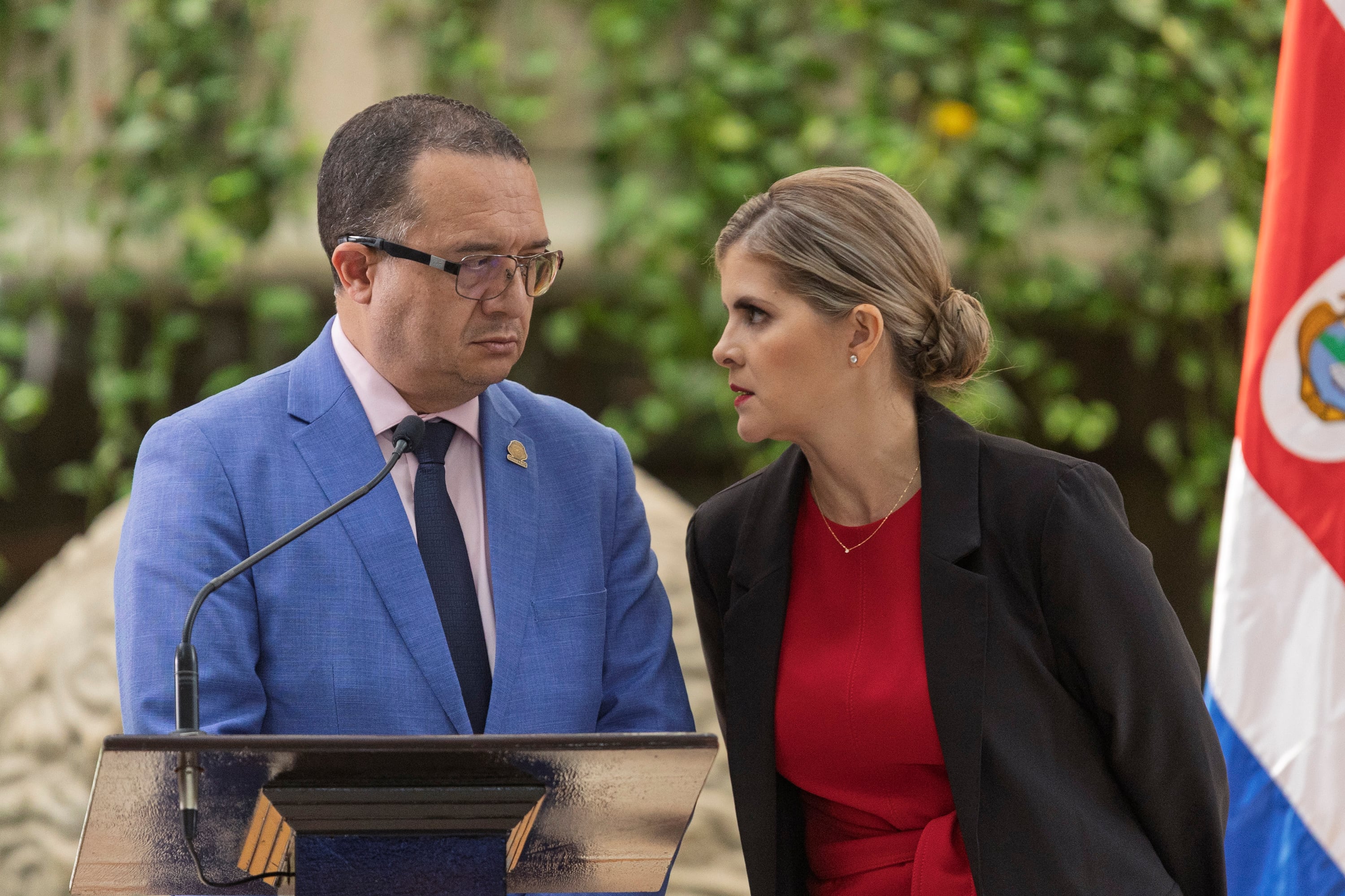 22/06/2026, San José, Casa Presidencial, conferencia de prensa de la presidenta Laura Fernández junto al ministro de Hacienda Rodrigo Chaves.