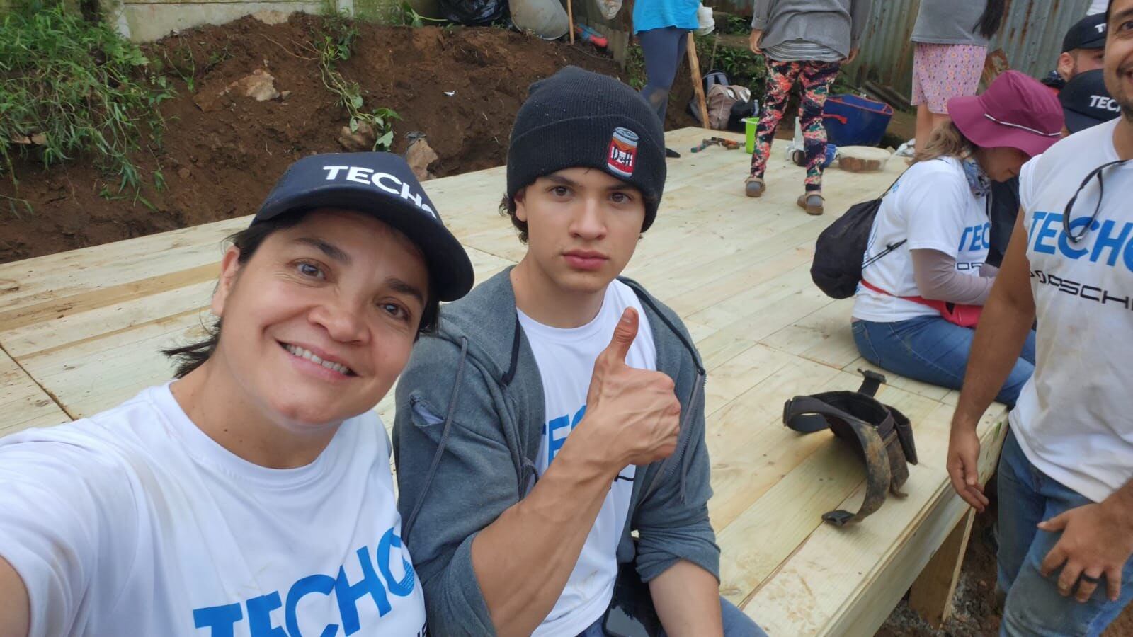 trabajo voluntario en Techo