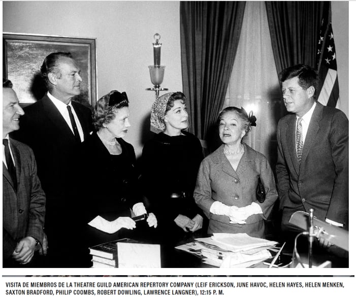 La visita de Helen Hayes en 1961