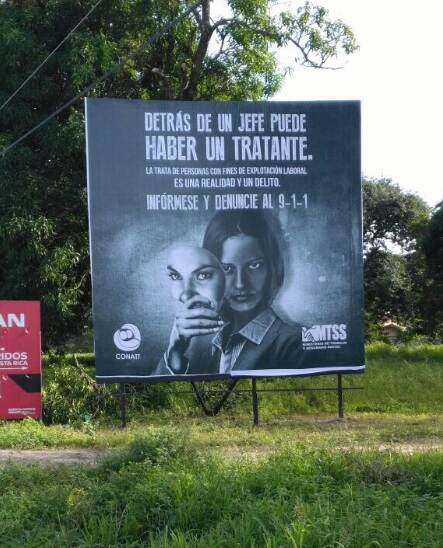 Estas son las vallas publicitarias que mandó a retirar el Ministerio de Trabajo y Seguridad Social, pues, no tenían la autorización del ministro de Trabajo, Alfredo Hasbum. La entidad aún no precisa cuántos anuncios de este tipo se colocaron y cuánto costó la campaña