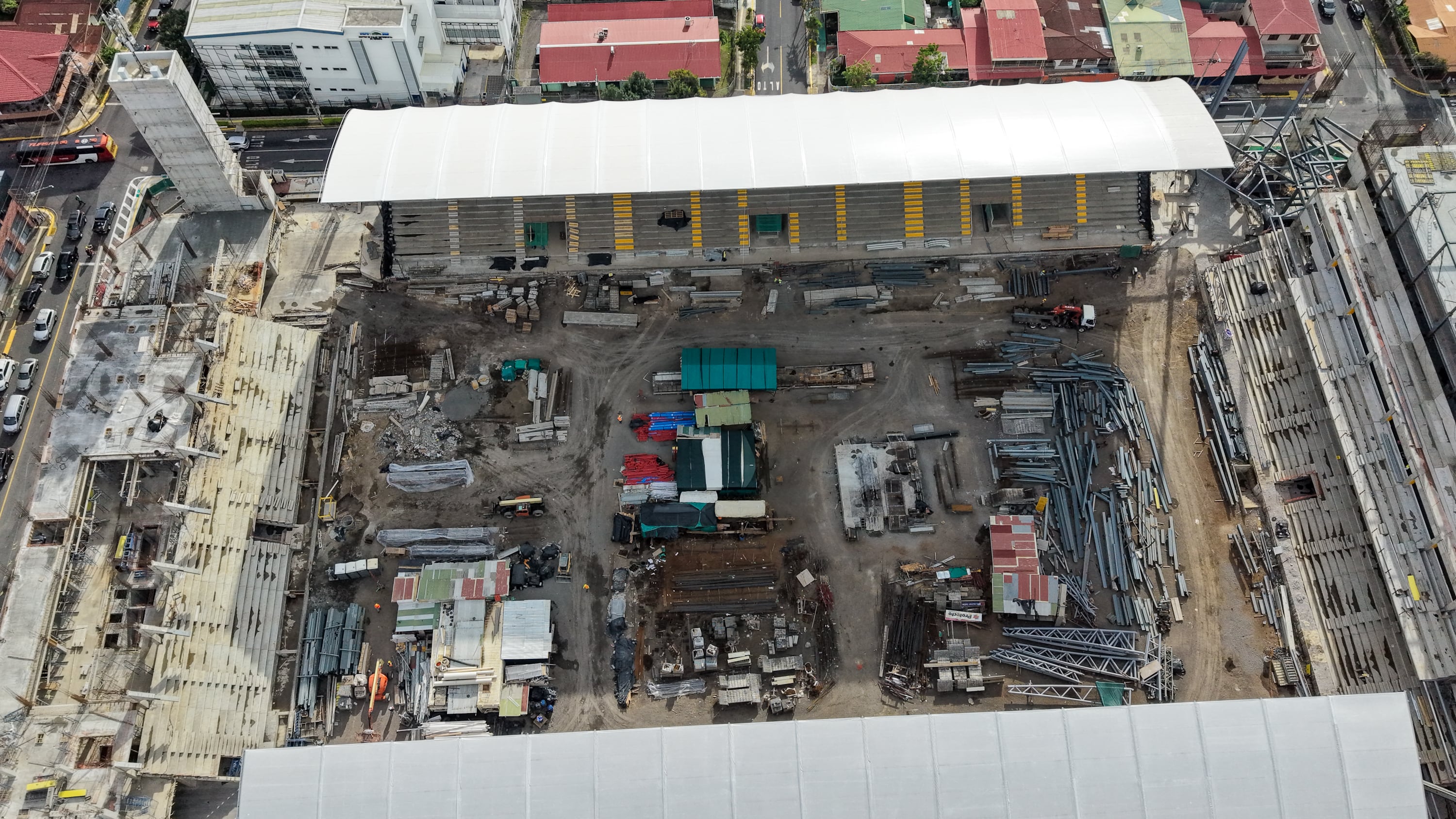 20/05/2026, Costa Rica, Heredia, Nuevo Estadio Eladio Rosabal Cordero, fotografías del avance en la construcción del nuevo estadio del Club Sport Herediano.