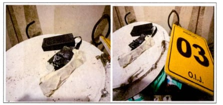 Esta cámara apareció en el baño de la habitación de la planta baja.