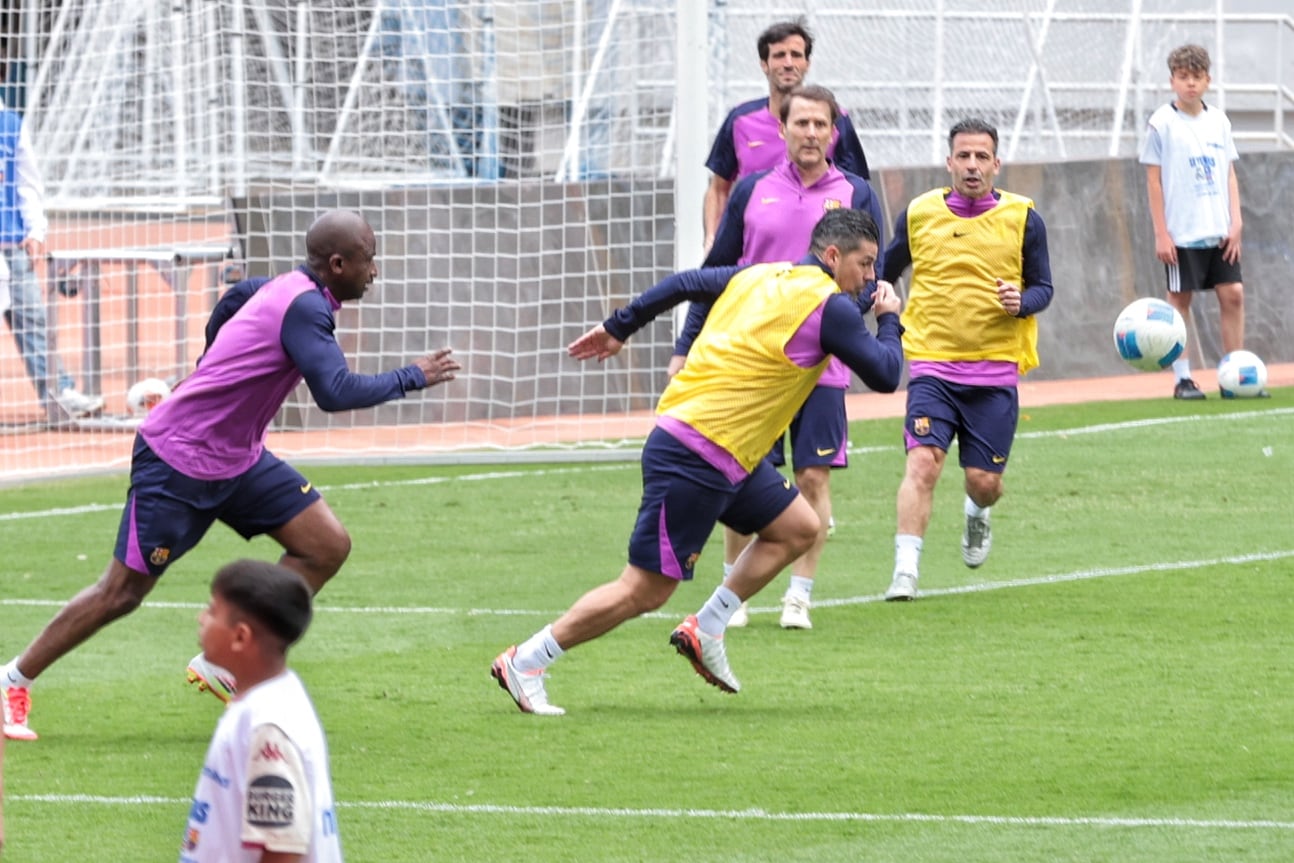 06/02/2026/ conferencia de prensa del evento Leyendas CR donde ex jugadores del Real Madrid y el Barcelona / Foto John Durán