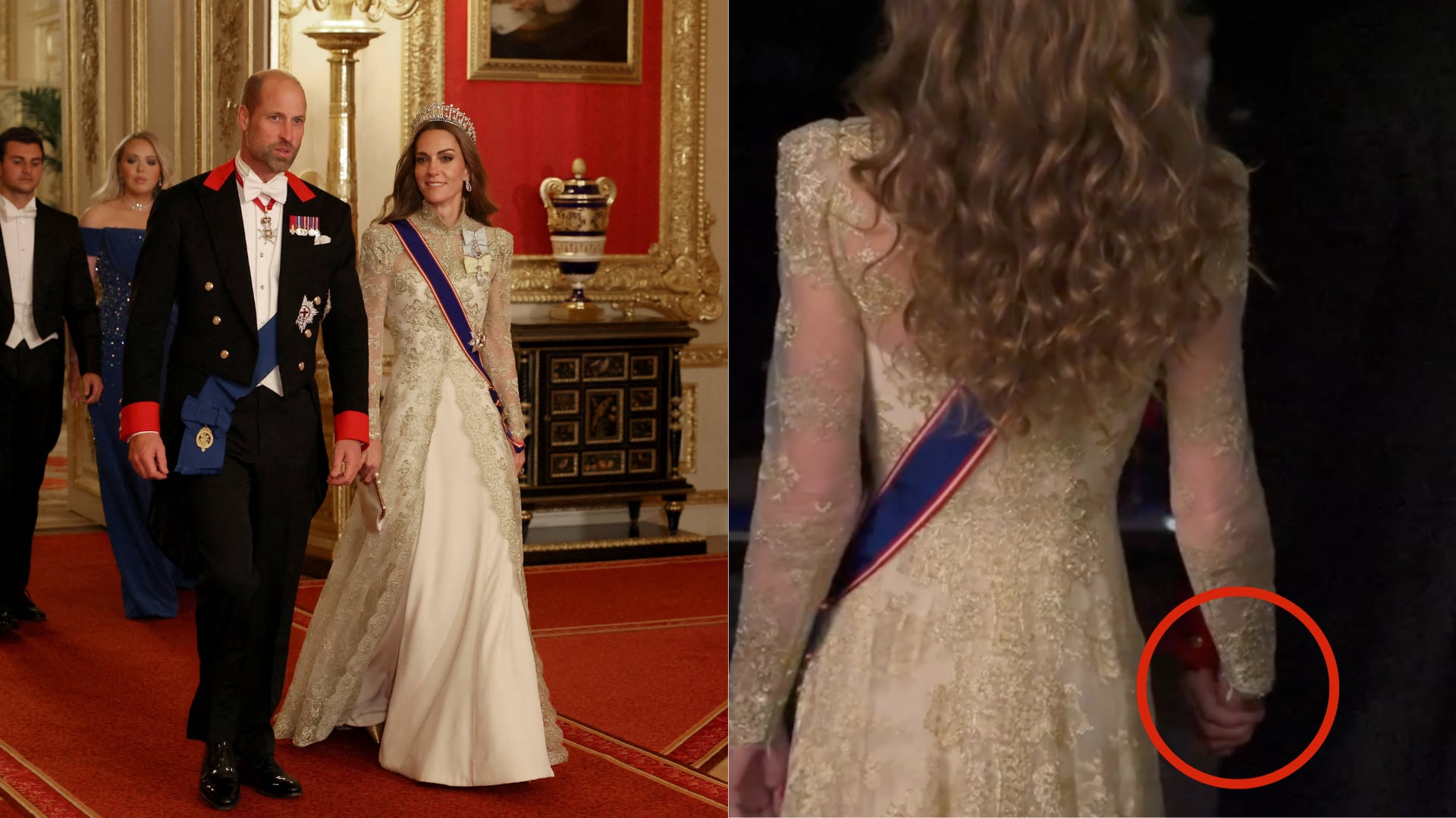 William y Kate se mostraron tomados de la mano en un evento oficial, algo poco habitual por el protocolo real británico.