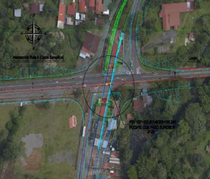 Diseño de paso superior en ruta 32.