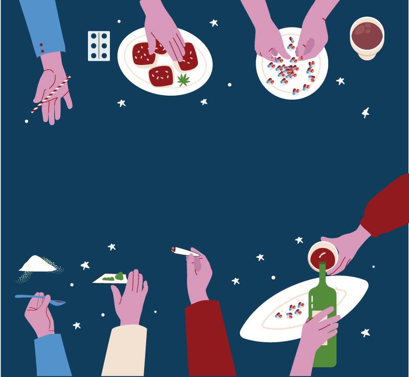 Tusi, mota y jarabe: la receta de una generación que toma menos y experimenta con drogas peligrosas a domicilio