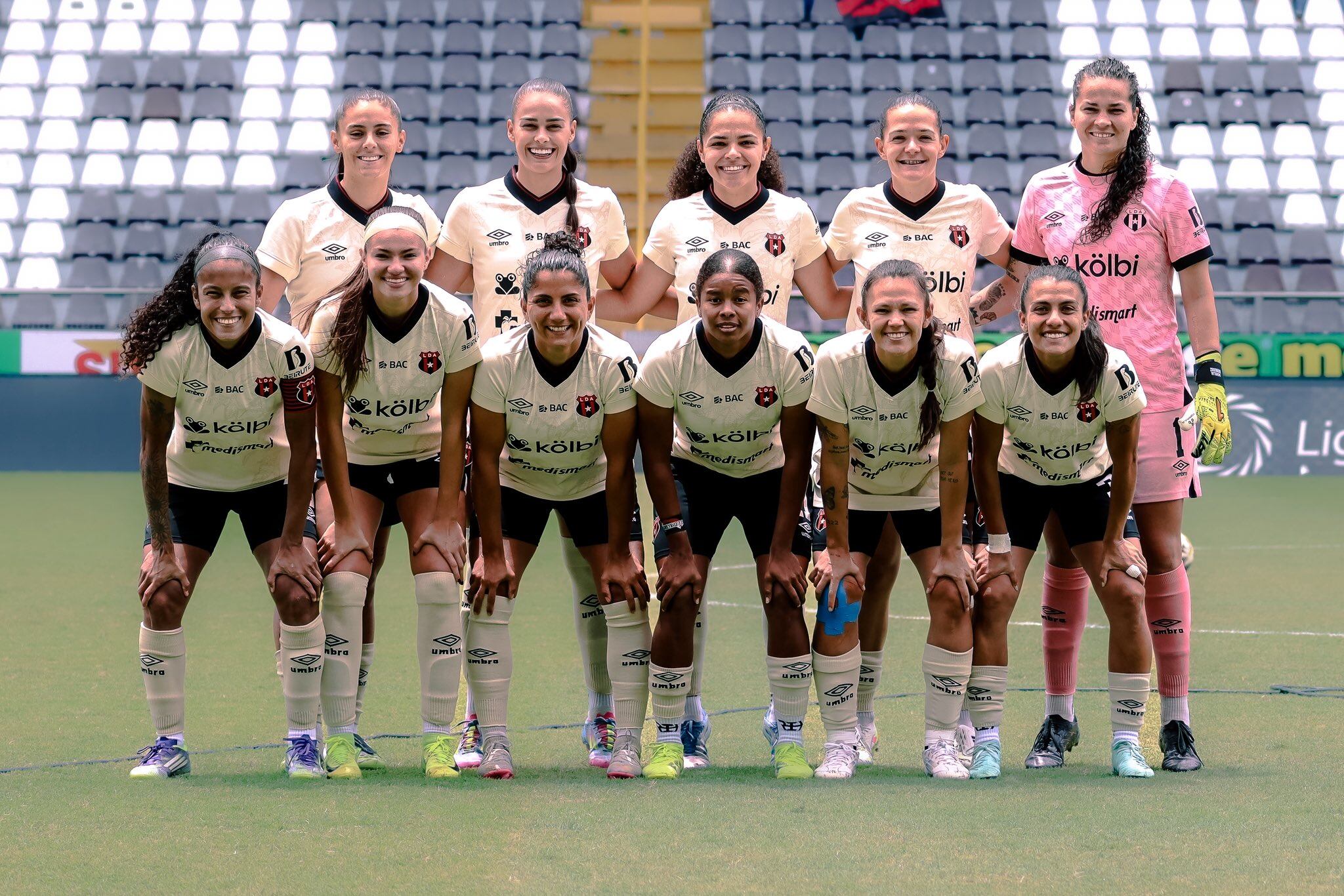 Esta es la formación titular de Liga Deportiva Alajuelense en el clásico femenino contra Saprissa FF.