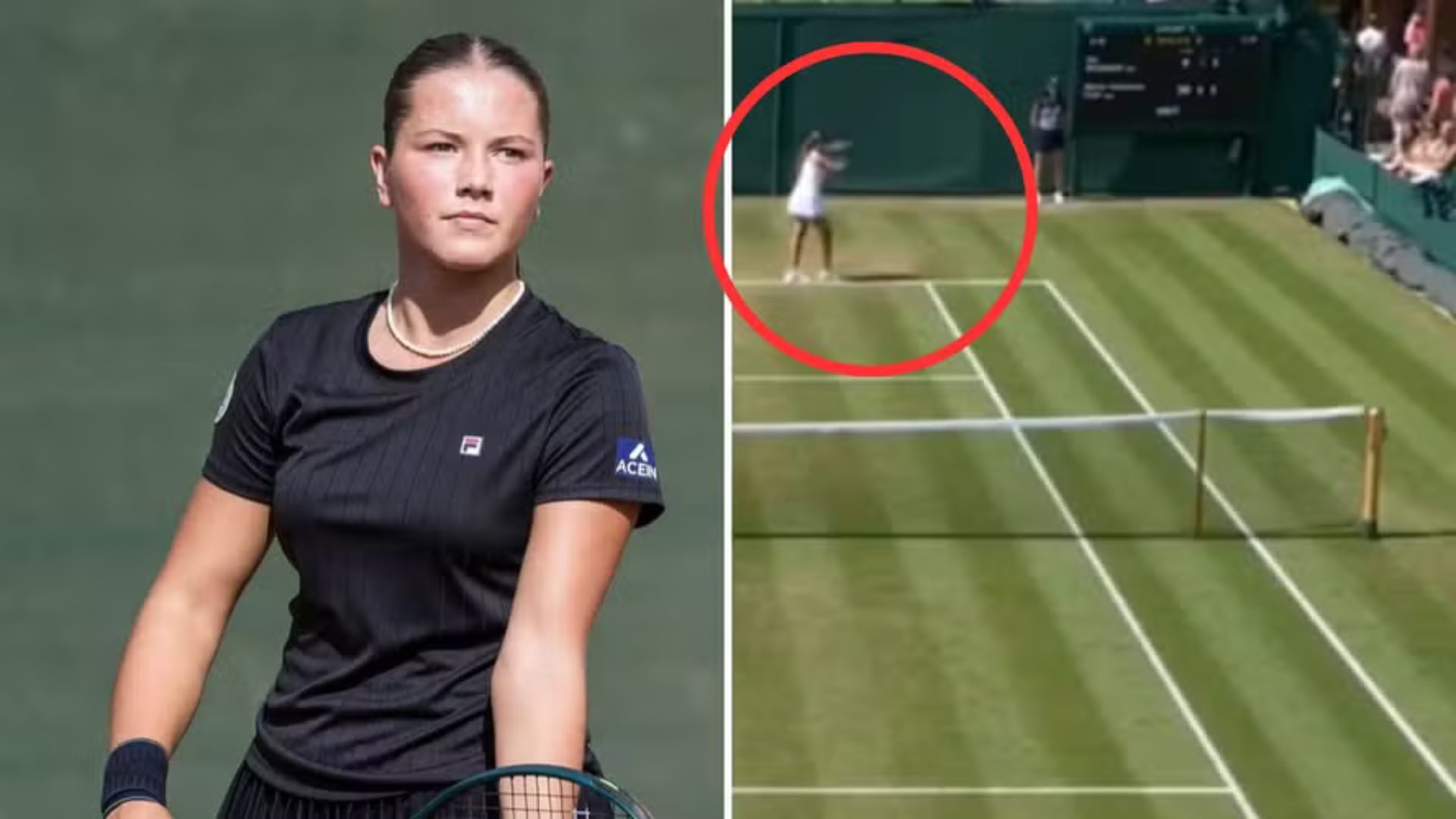 Ida Wobker fue descalificada del torneo juvenil de Wimbledon después de lanzar su raqueta hacia la grada durante un partido de primera ronda.