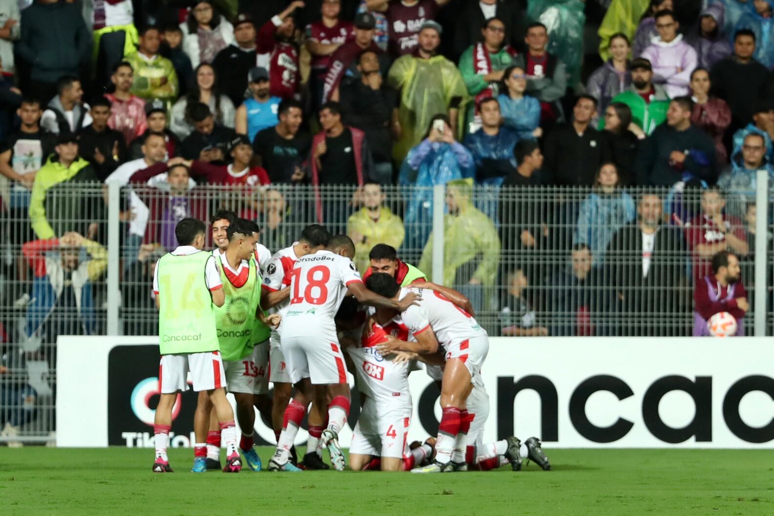 04/10/2023, San José, Tibas, Estadio Ricardo Saprissa, partido de vuelta de los cuartos de la Copa Centroamericana de fútbol entre el Deportivo Saprissa y el Real Estelí.