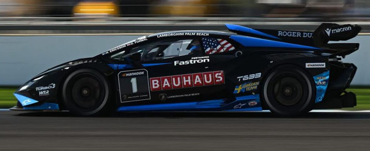 Danny Formal
Campeón mundial de la categoría Lamborghini Súper Trofeo, junto a Hampus Ericsson, con Wayne Taylor Racing, en Misano, Italia
9 de noviembre del 2025
Cortesía: Donald Formal