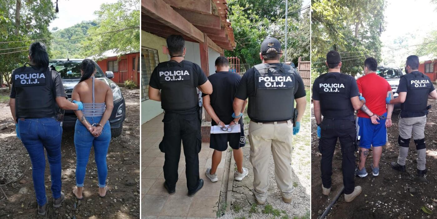 Un grupo de veinteañeros sería el responsable del asalto a la joyería San Ramón, situada en el centro de Santa Cruz. Fotos: Cortesía OIJ.