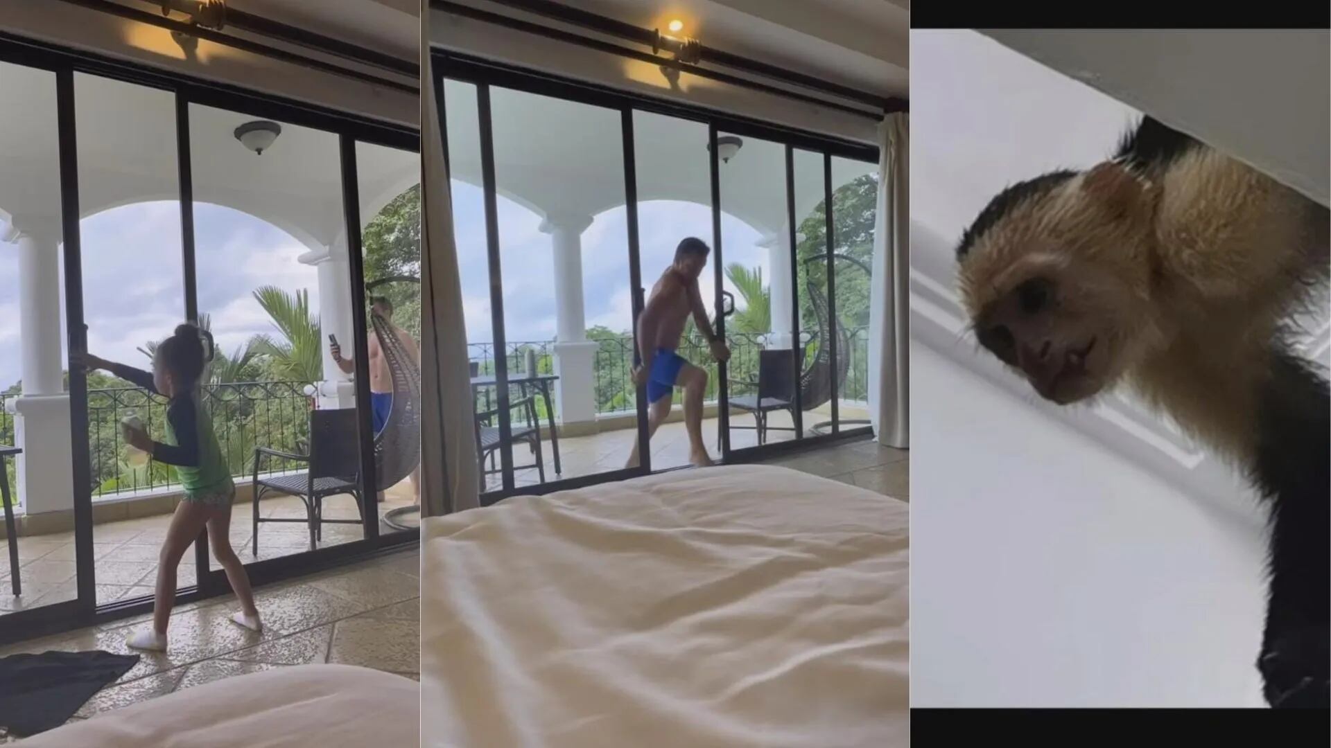 Hija de Ítalo Marenco dejó afuera de la habitación de hotel a su papá, haciéndolo correr para huir de mono, durante el fin de semana
