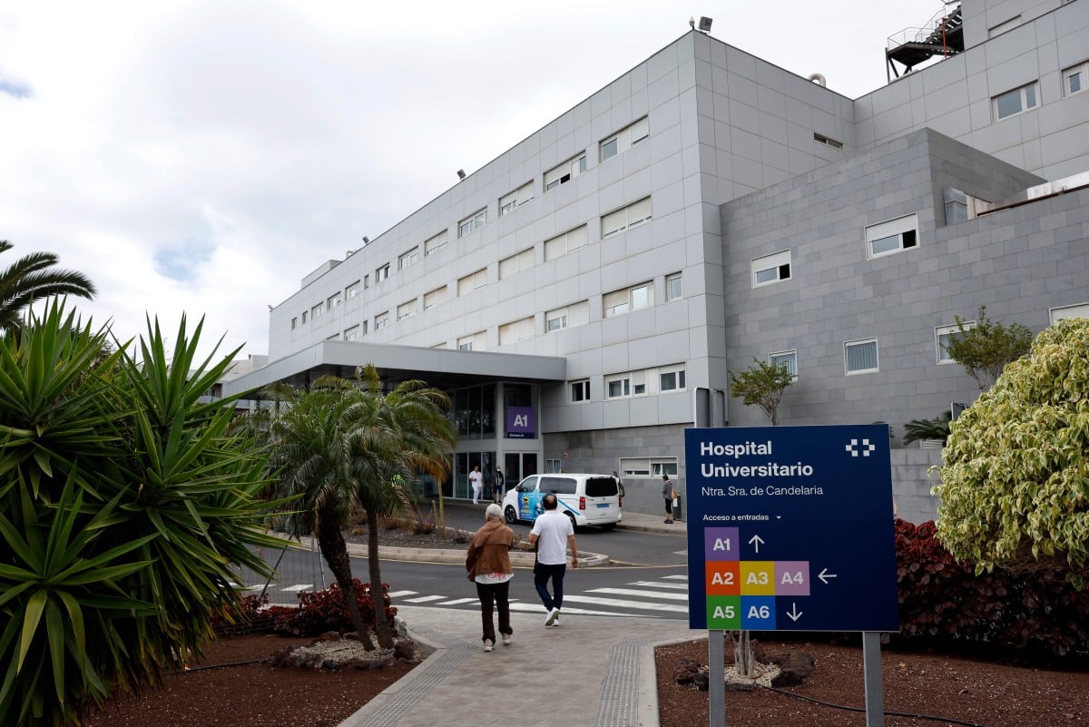 Hospital Nuestra Señora de Candelaria en Santa Cruz de Tenerife, Islas Canarias, donde se atendería a enfermos de hantavirus.