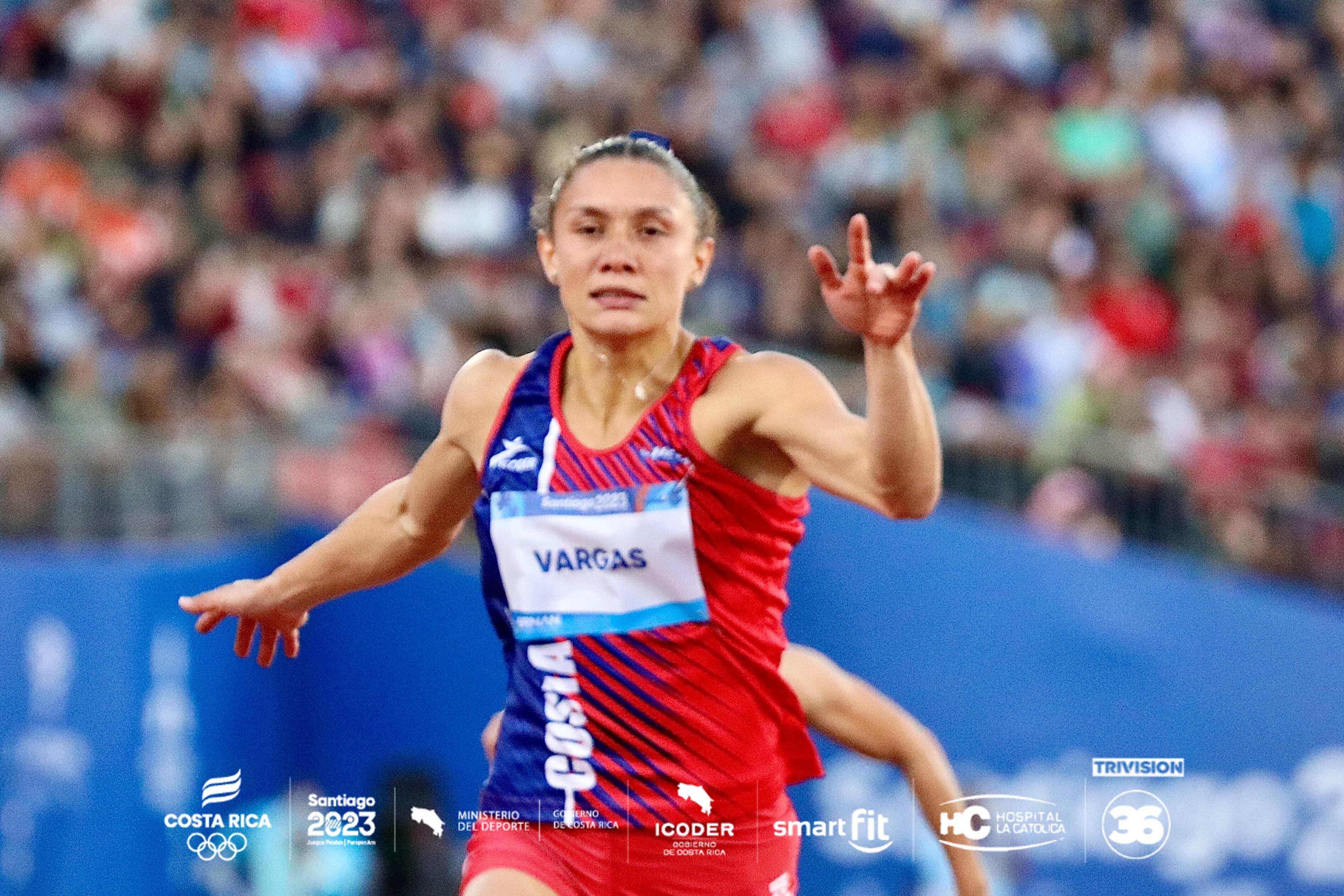 Andrea Vargas
100 metros vallas
Juegos Panamericanos
Santiago de Chile 2023
Semifinal
31 de octubre del 2023
Fotografía: Comité Olímpico