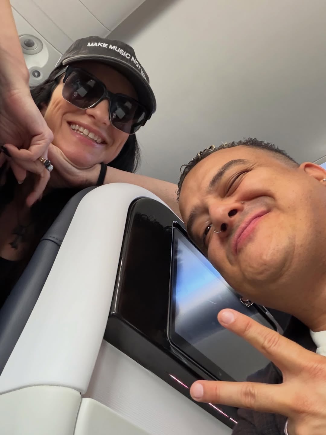 Choché Romano tuvo un encuentro con Laura Pausini en un vuelo.
