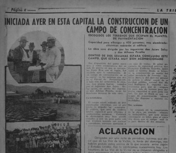 Periódico La Tribuna el 11 de diciembre de 1941