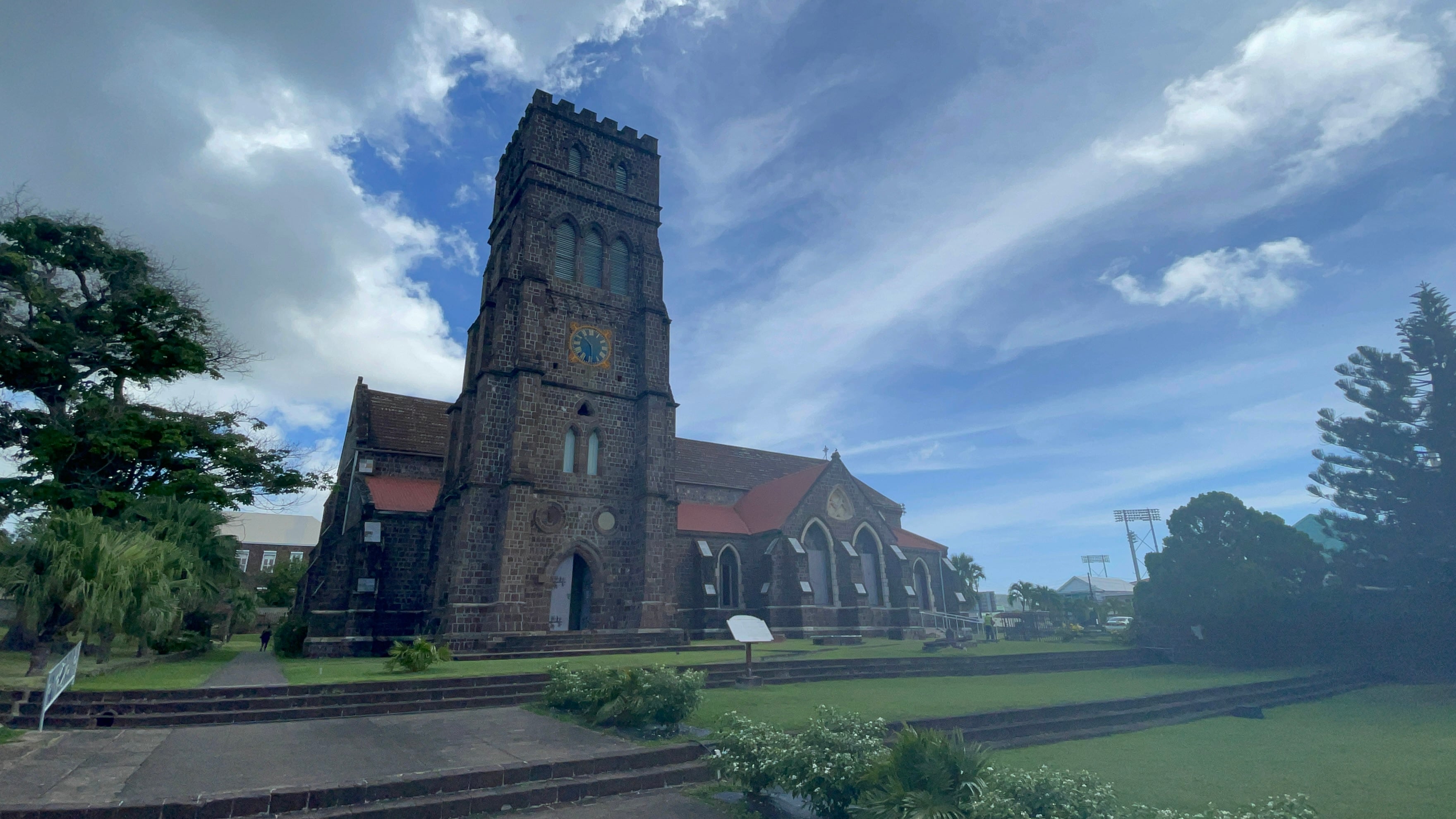 Iglesia anglicana en Basseterre, San Cristóbal y Nieves.