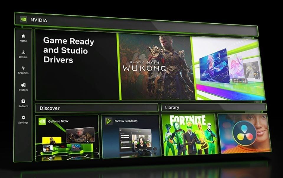 Nvidia presenta una aplicación para controlar la GPU, optimizar gráficos y acceder a apps del ecosistema en una interfaz moderna.