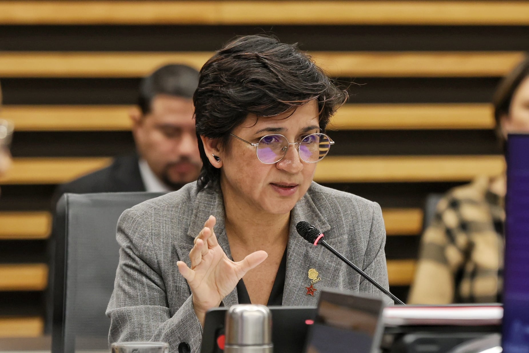 05/09/2025/ Comisión especial sobre levantamiento de la inmunidad de Rodrigo Chaves donde participaron los diputados Andrea Álvarez, Rocio Alfaro y Daniel Vargas / foto John Durán