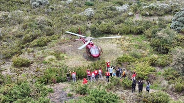 ¡Reinaldo Pineda ya salió del Chirripó! Así fue su rescate en helicóptero