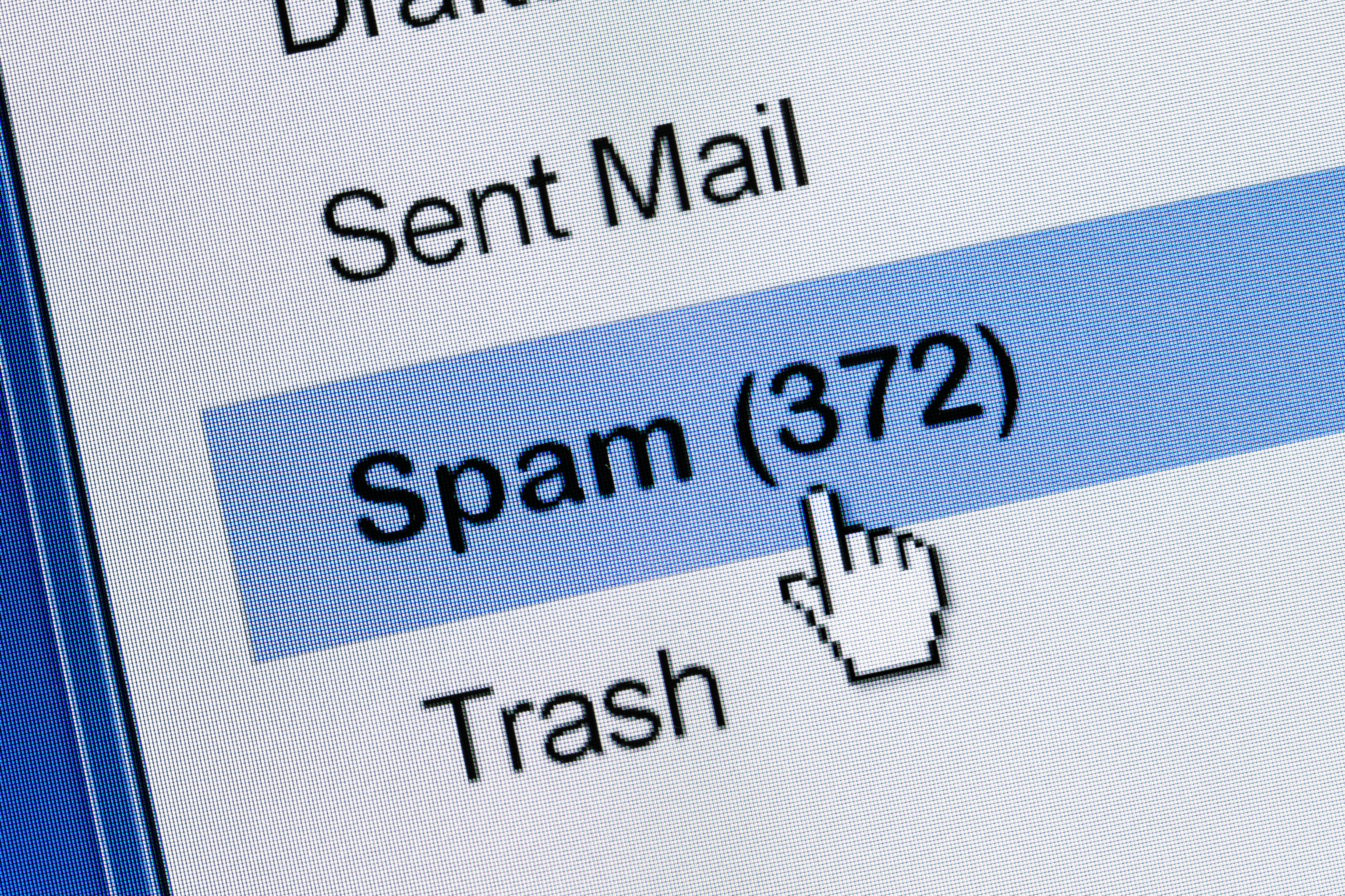 Bandeja de spam, correo no deseaado