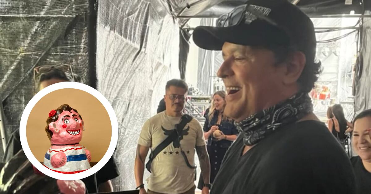 El club de fans de Carlos Vives en Costa Rica sorprendió al artista con una mini giganta inspirada en las mascaradas, ícono de la cultura nacional.