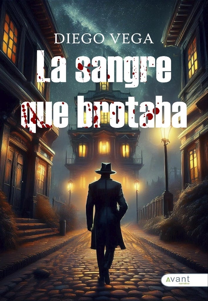 Diego Vega es el autor de la novela de ficción, "La sangre que brotaba", una obra de intriga, detectives y crímenes.