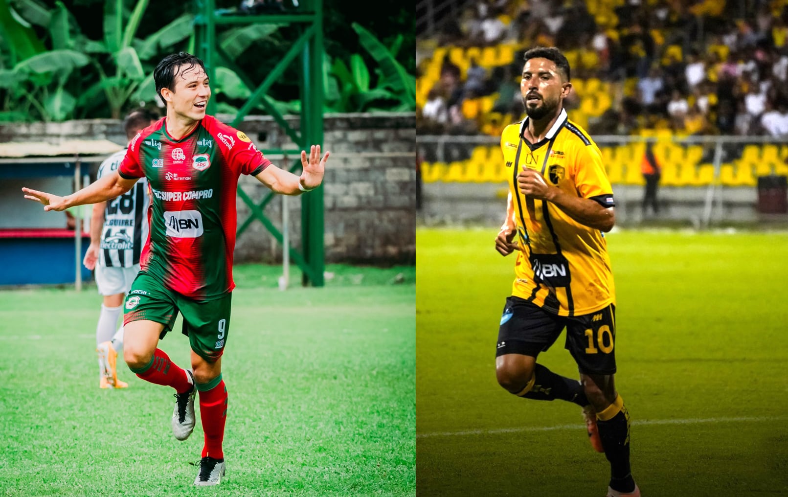 Erick “Cubo” Torres de Guanacasteca y Marvin Ángulo de Liberia,