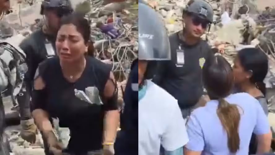Las autoridades venezolanas arrestaron a cuatro policías acusados de sustraer dinero de víctimas del terremoto. Videos y denuncias de vecinos revelaron el caso.