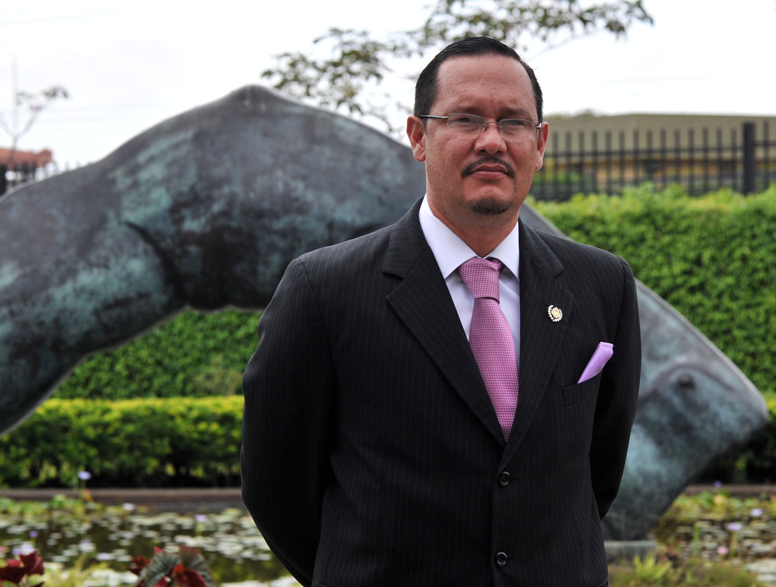 17/05/2013 En la casa presidencial el nuevo Viceministro de la Presidencia Celso Gamboa, y nuevo director de la DIS y comisionado nacional antidrogas/Alonso Tenorio