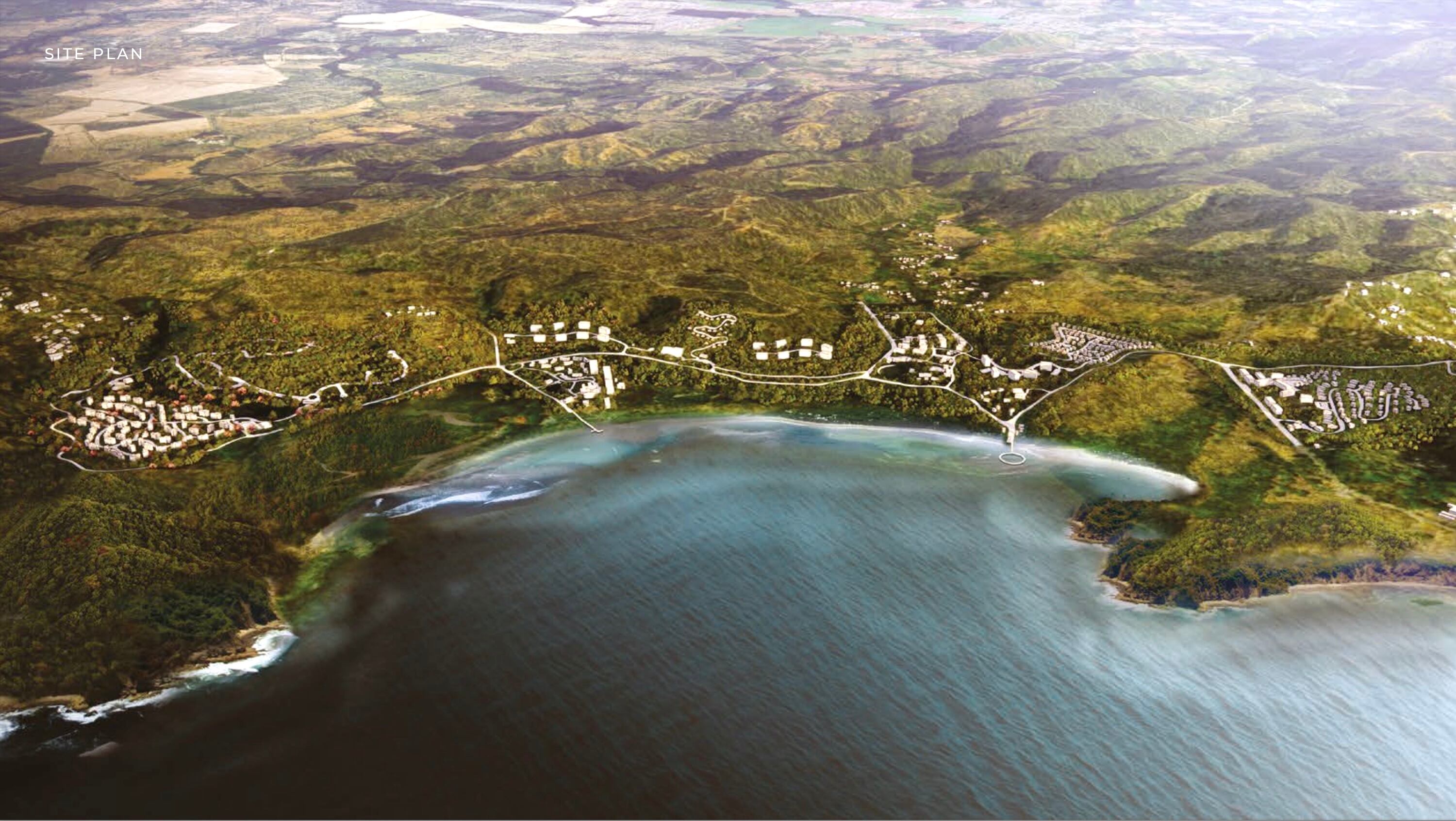 Prevista del proyecto Bahía Papagayo de Enjoy Hotels & Resorts en el sector de playa Panamá en Carrillo (Guanacaste) según información publicitaria divulgada por esa empresa. Fotografía: