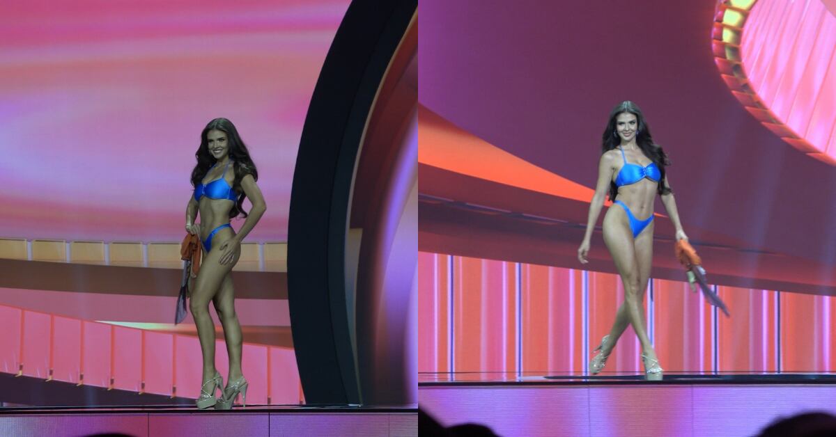 Así deslumbró Mahyla Roth en su pasarela de traje de baño.