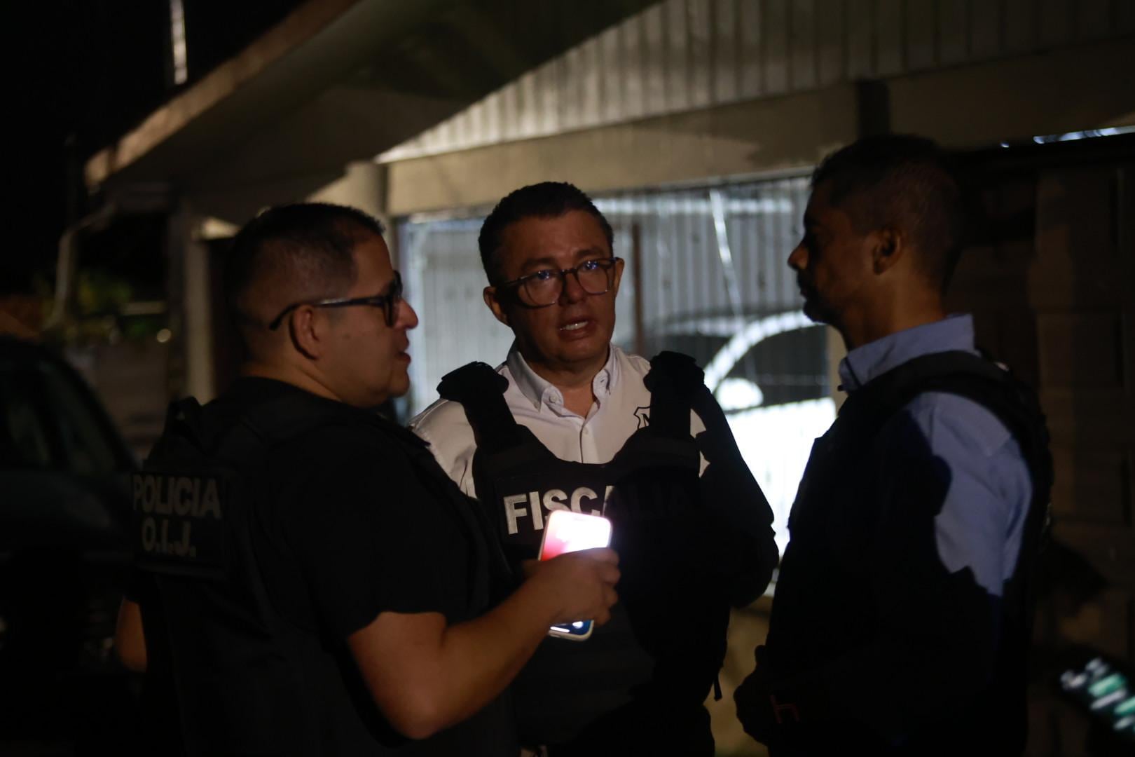 Operativos en Guápiles, La Rita y Jiménez para detener a los implicados en el homicidio del agente del OIJ Geiner Zamora, atacado el 31 de enero en un bar de Guápiles.