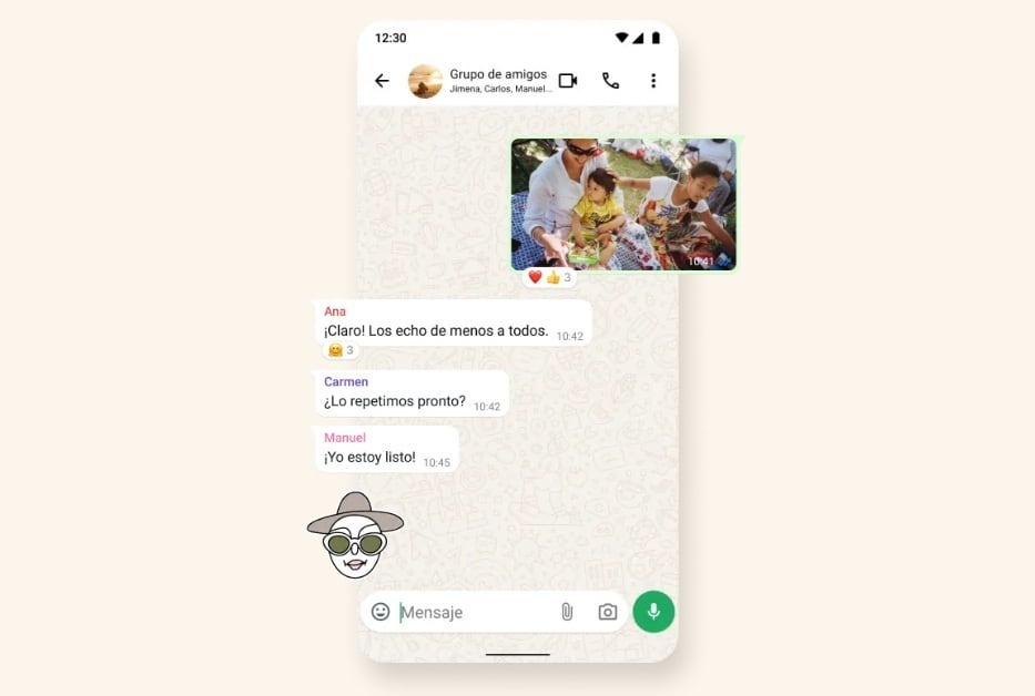 La beta de WhatsApp en iOS incluye una función que oculta texto sensible y evita revelar detalles de películas o novelas en chats grupales.