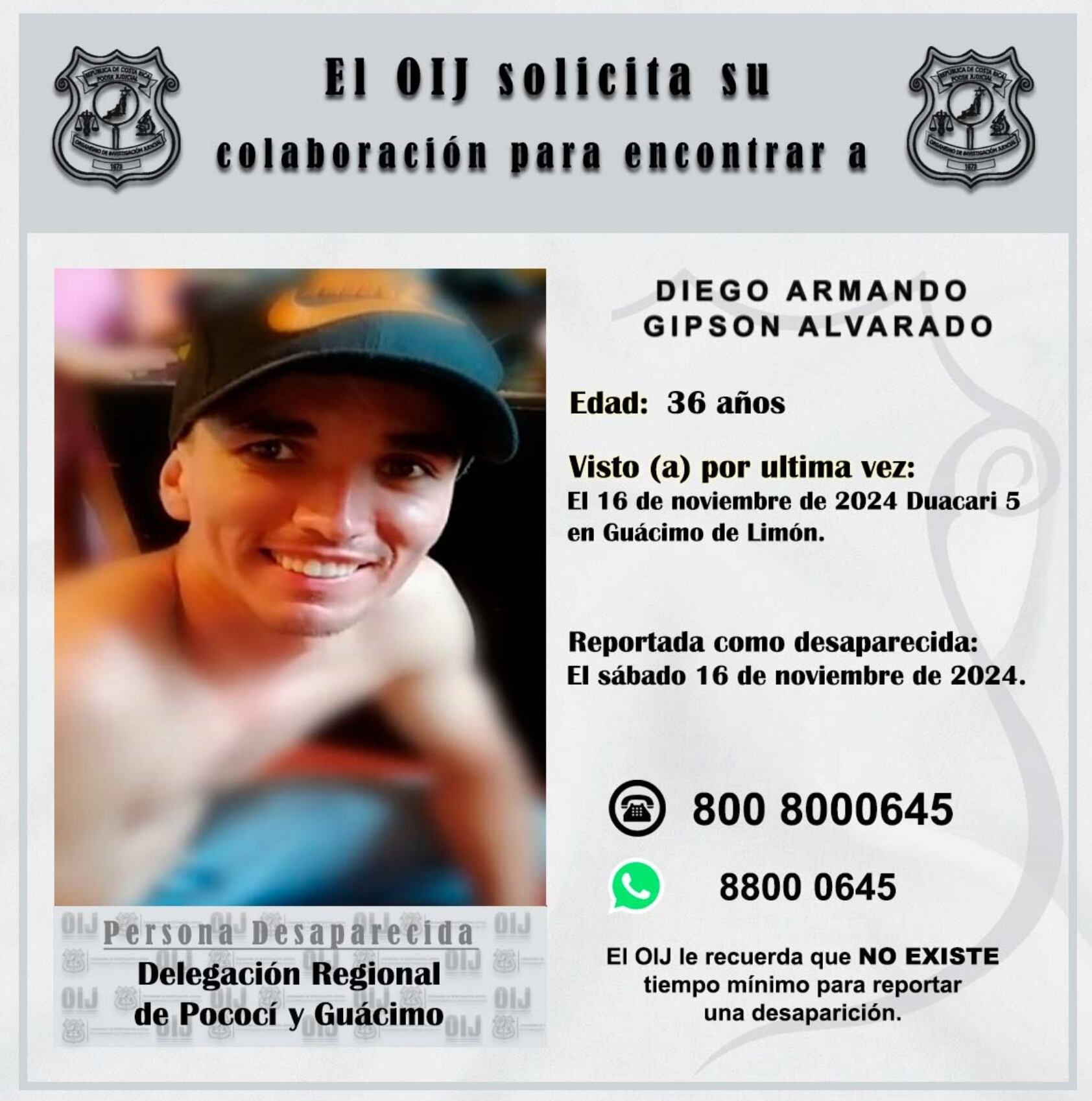 Ahogamiento en Guácimo