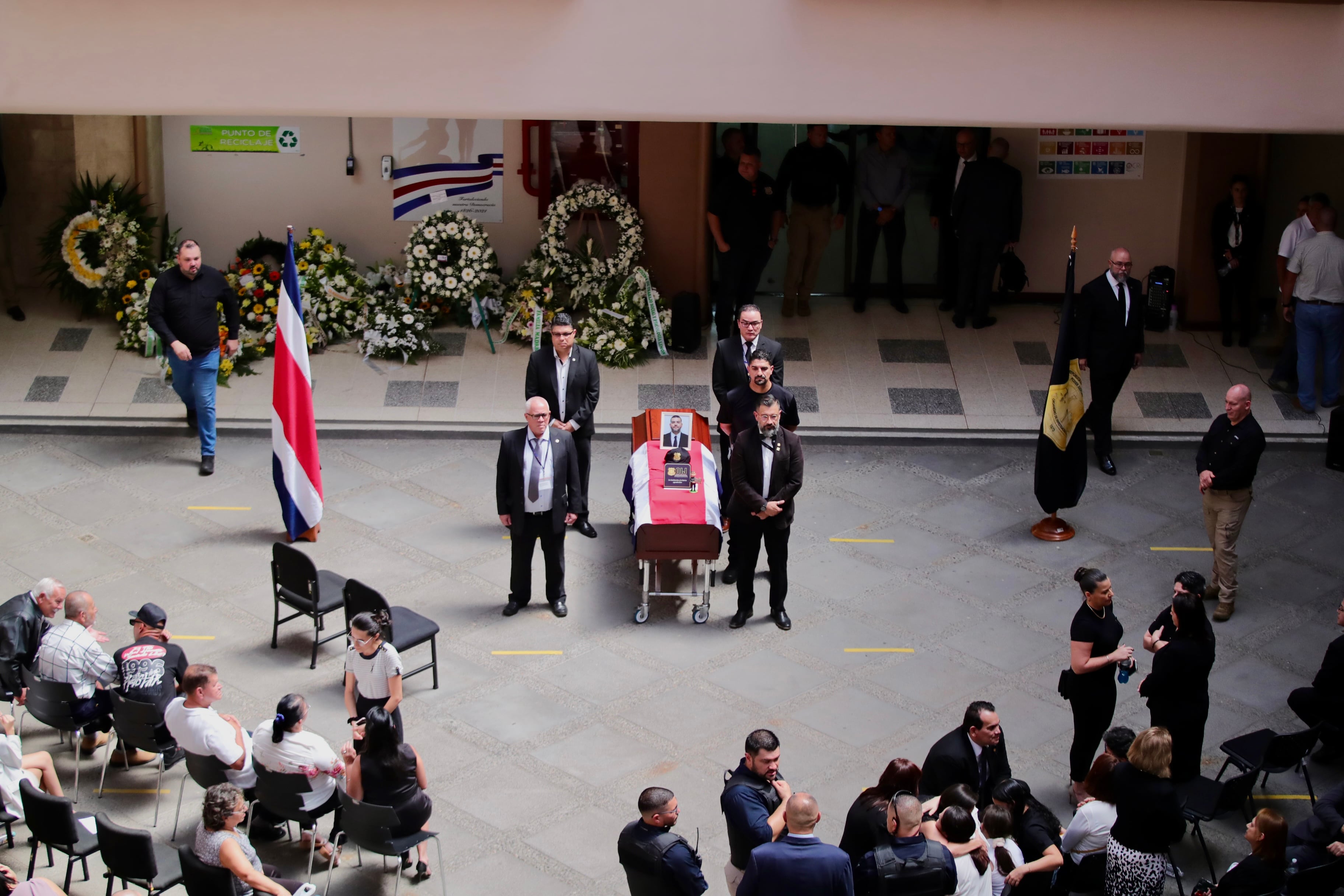 Funeral del oficial del OIJ, Geiner Zamora Hidalgo