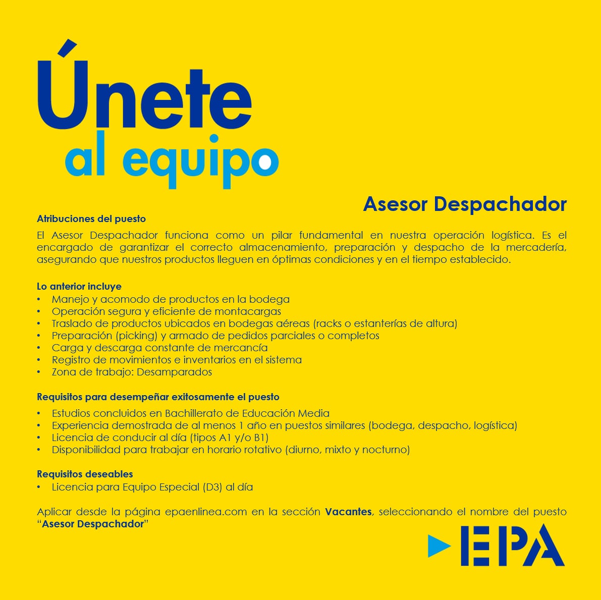 Empleo EPA