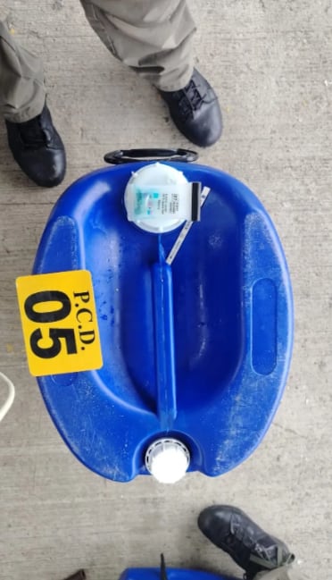 Decomiso de cocaína líquida