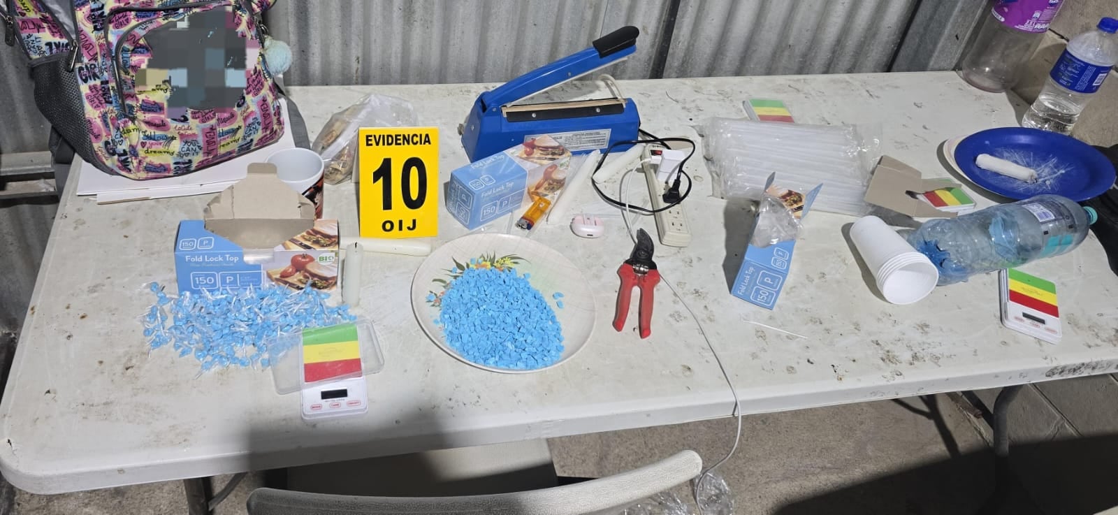 Un total de ¢65 millones en drogas fue el hallazgo que permitió golpear a la banda conocida como Los Maruja. Foto: OIJ