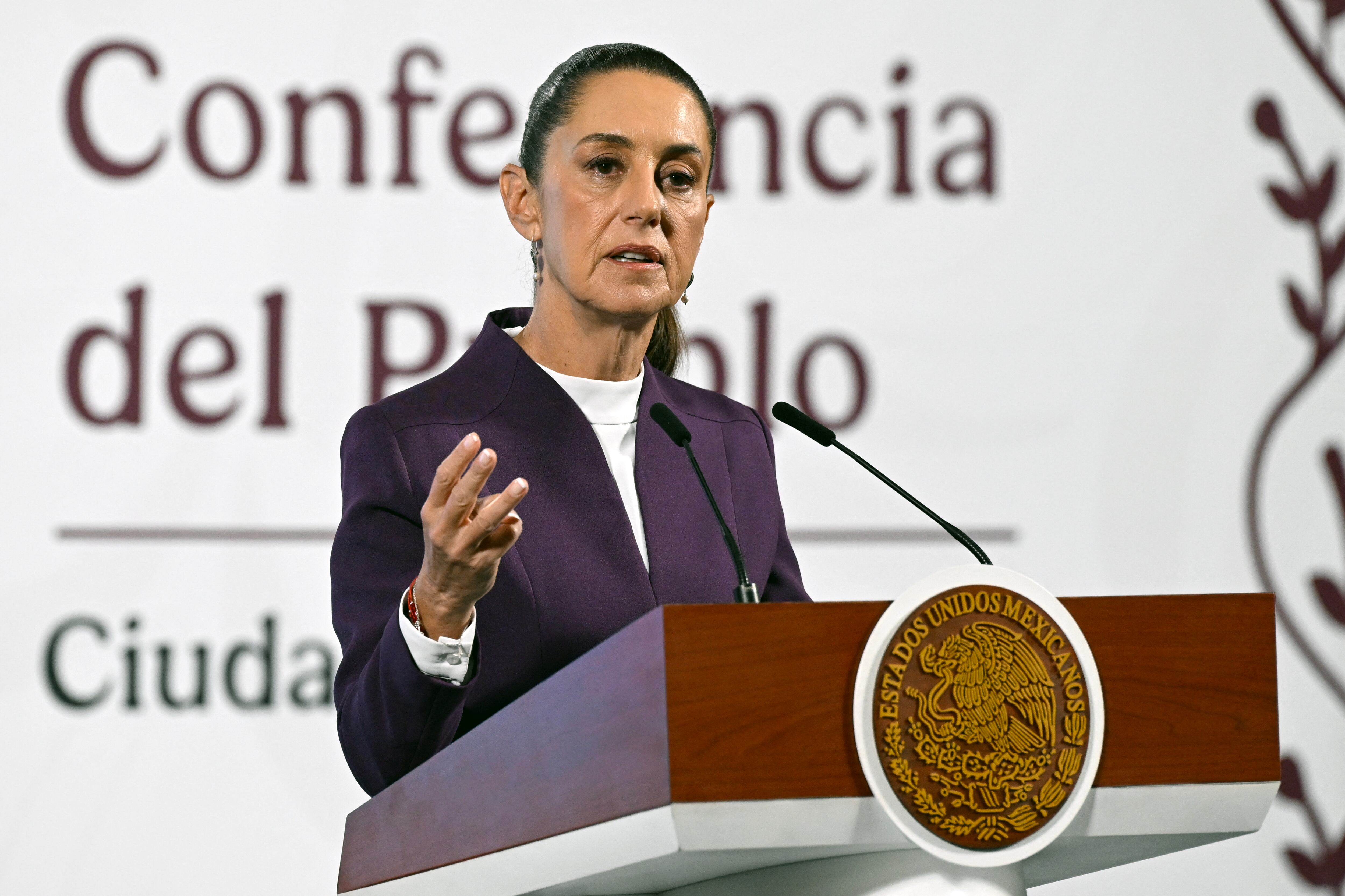 Claudia Sheinbaum, presidenta de México. Foto AFP.
