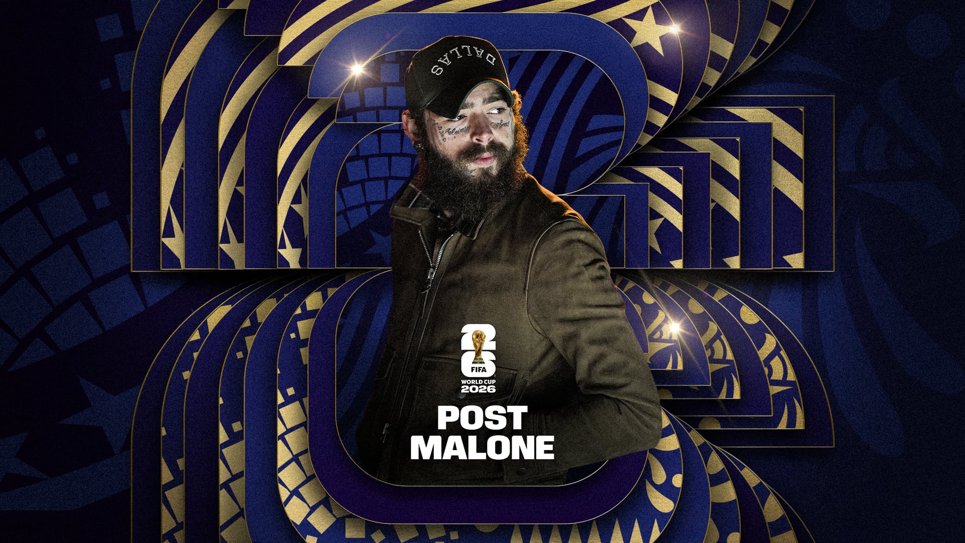 Post Malone es un cantante, compositor, productor, guitarrista, rapero y actor estadounidense que será parte de la clausura del Mundial 2026.
