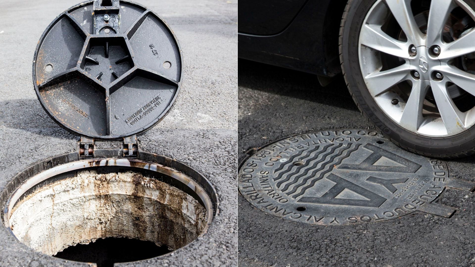 Tapas de alcantarillado