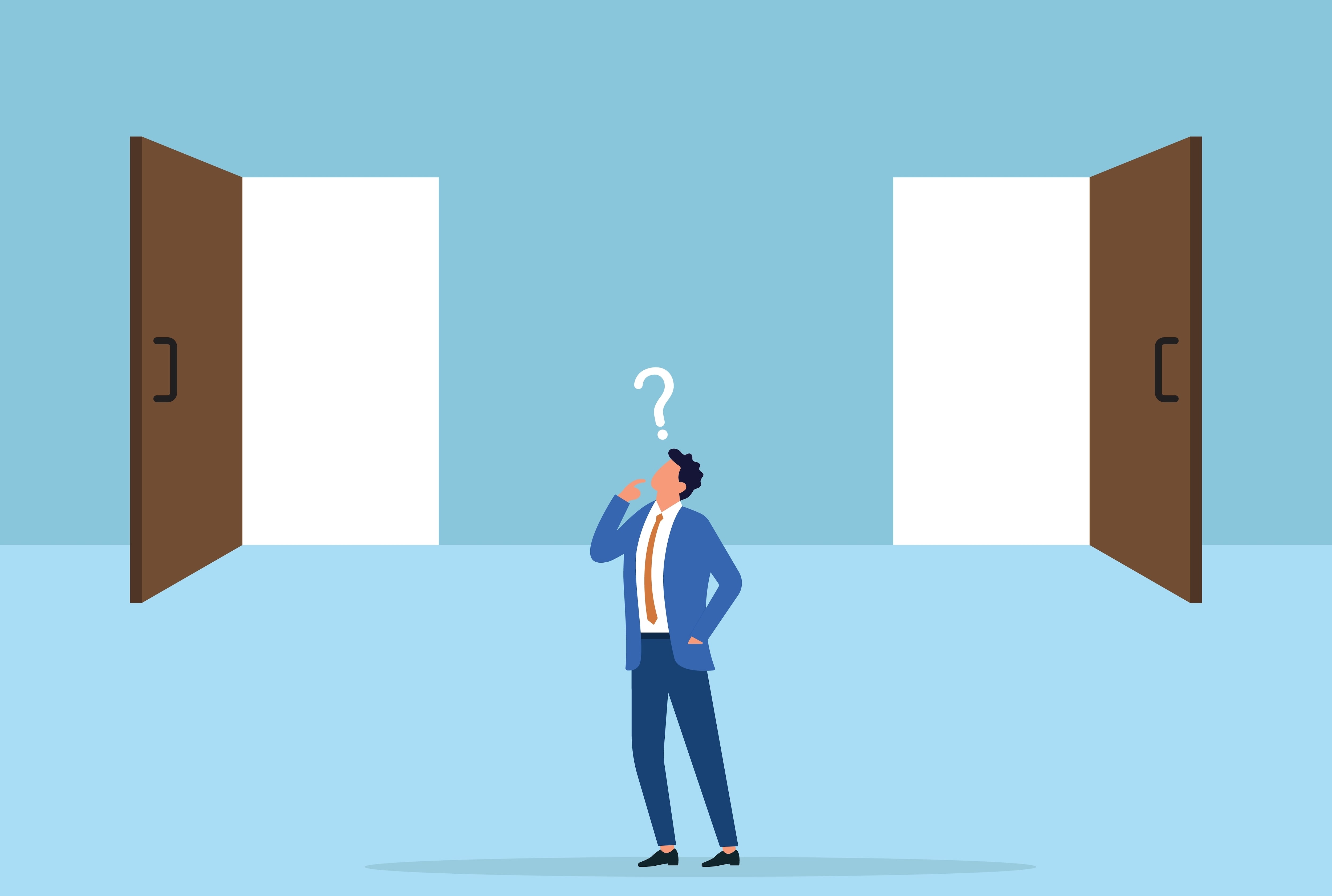 Indecisión, incertidumbre, futuro incierto, no saber qué camino tomar, cuál puerta elegir