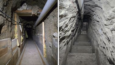 Encuentran túnel para el tráfico de drogas de México a Estados Unidos