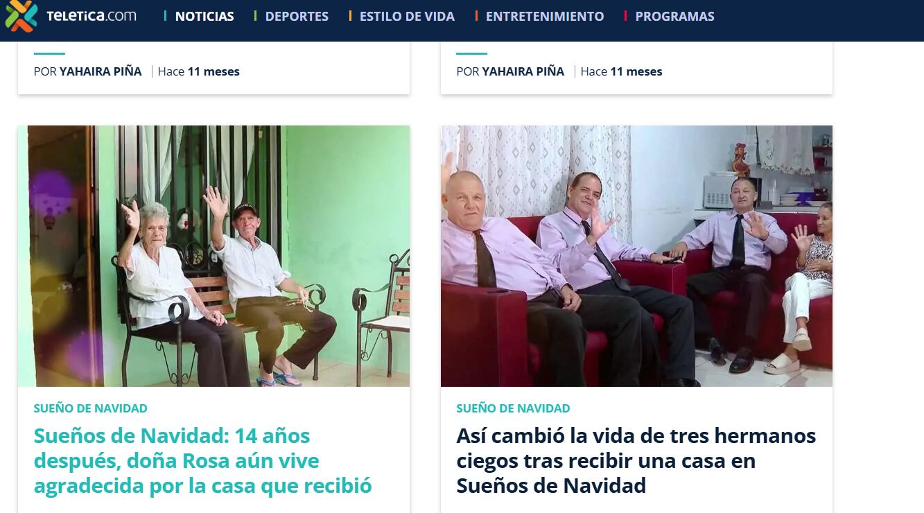 Sueño de Navidad Teletica