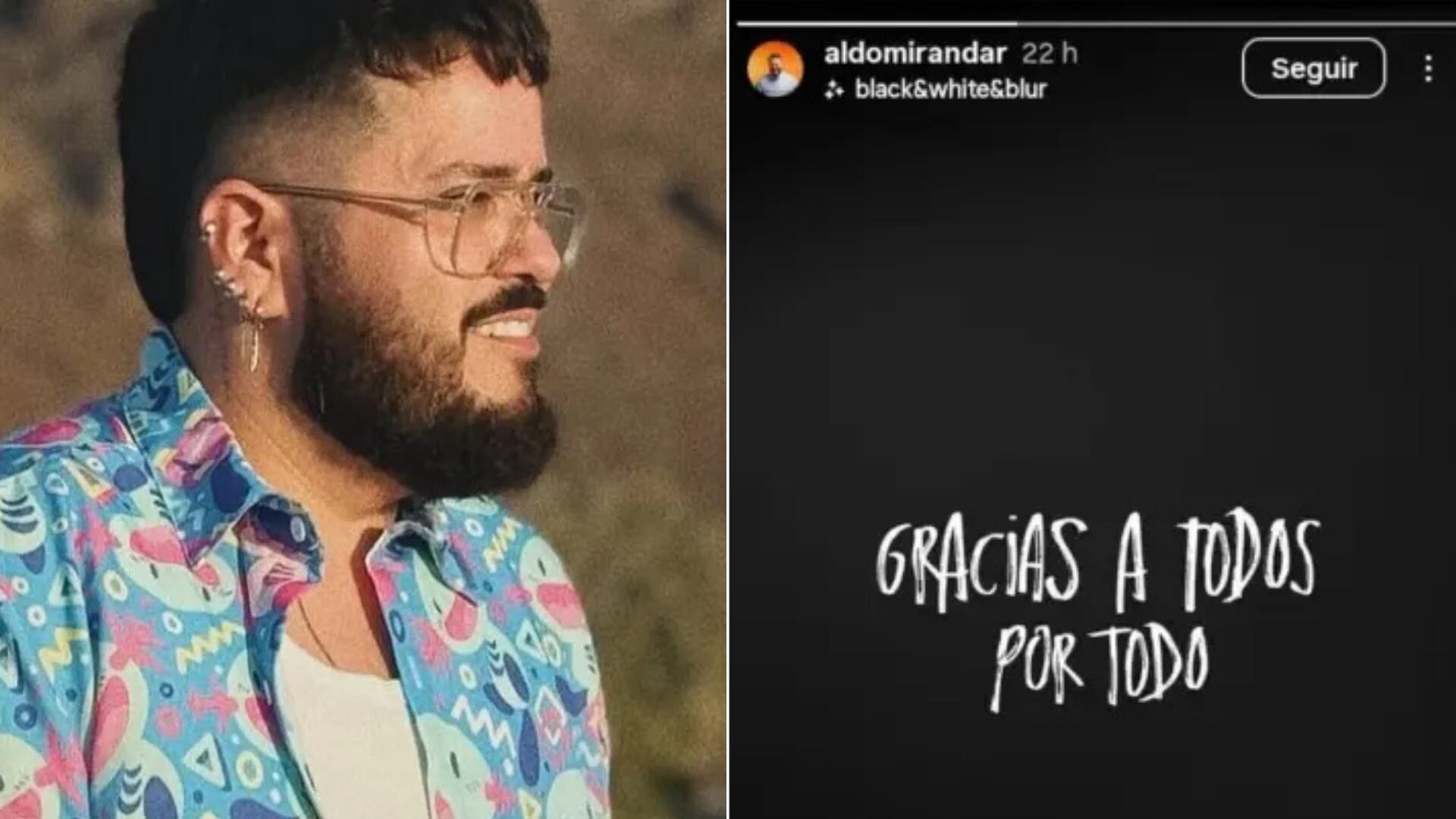 Aldo Miranda murió con 32 años. Su mensaje final "Gracias a todos por todo" conmocionó a millones en redes sociales.